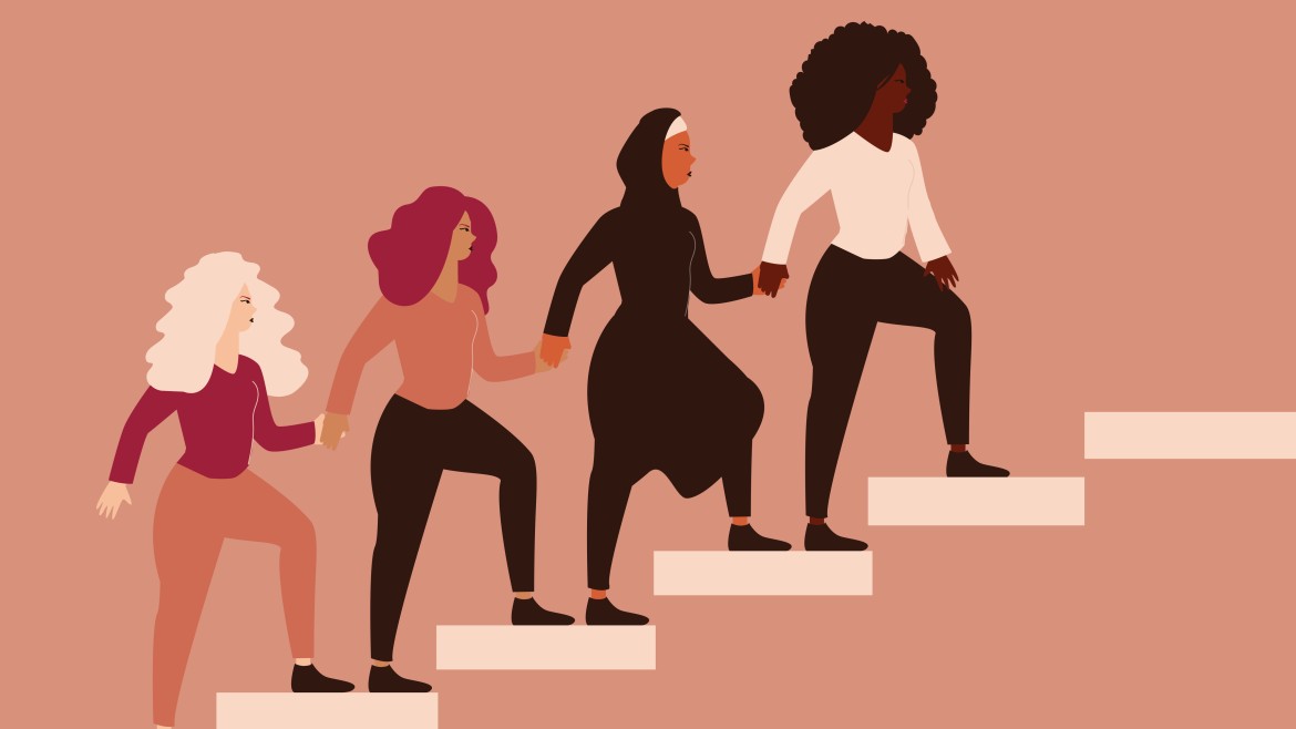 FemaleEmpowerment (AdobeStock_489404131) Bild-Aufstieg-Frauen