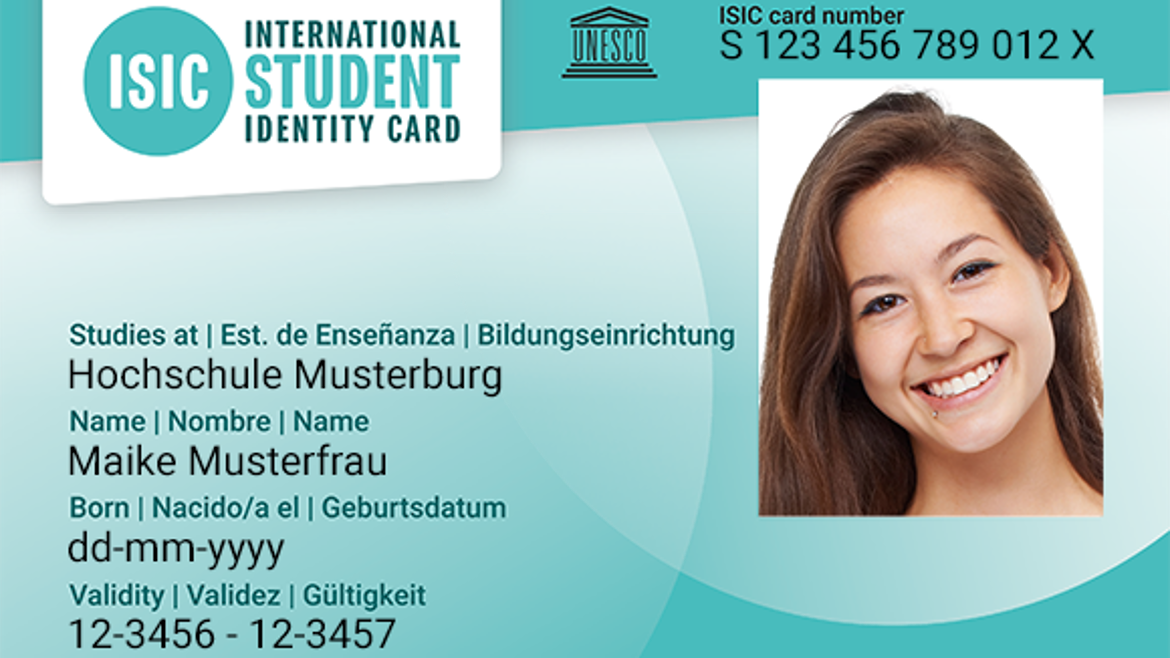 Beispiel ISIC Ausweis