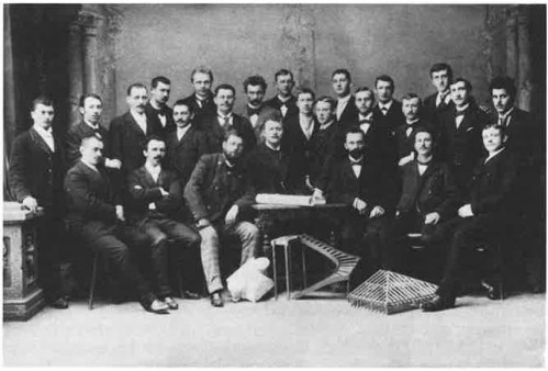 Staatsbauschule Absolventen Ackermann 1895 (Quelle: Hochschule München) Absolventen Staatsbauschule 1895