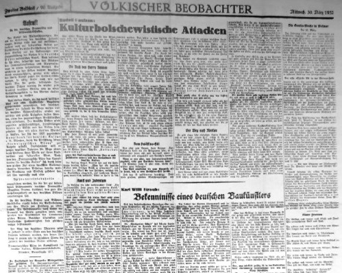1932_Buchdrucker_VölkischerBeobachterRenner_20igerJahreMünchen ( Quelle: keine Quelle, frei verfügbar) Zeitungsartikel über Renner 1932