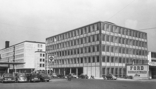 Neubau der Staatsbauschule (Quelle: Stadtarchiv München, StdtAM_DE-1992-FS-STB-5883) Neubau der Staatsbauschule