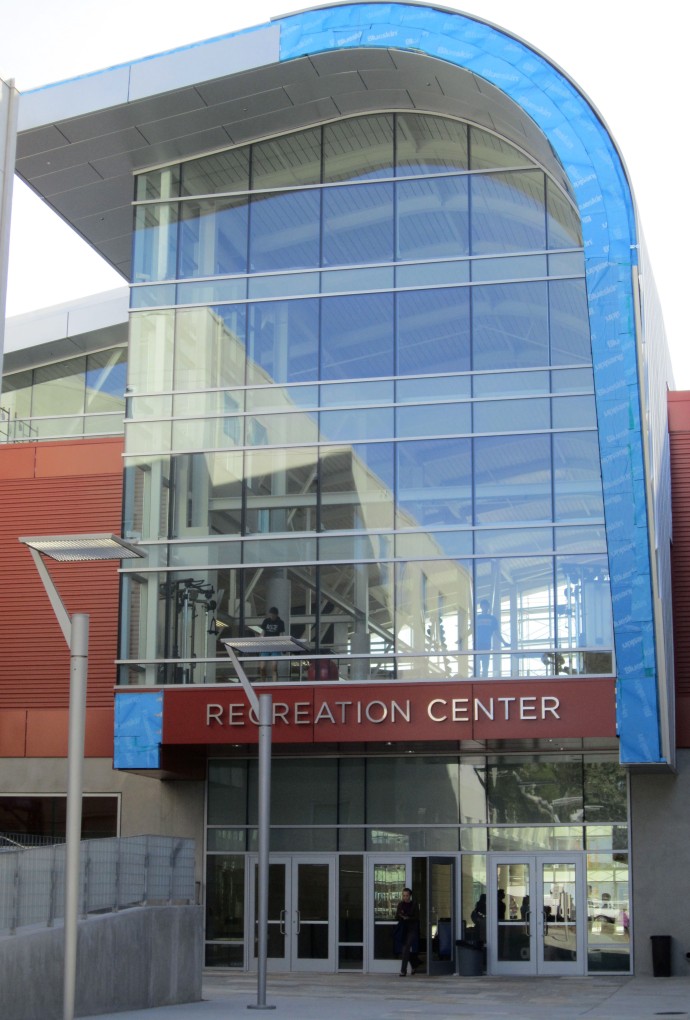 Entrance of the Recreation Center at Cal Poly