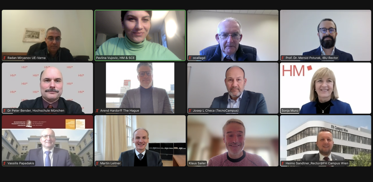 Presidents and Rectors of CrossEUniverse member universities met online