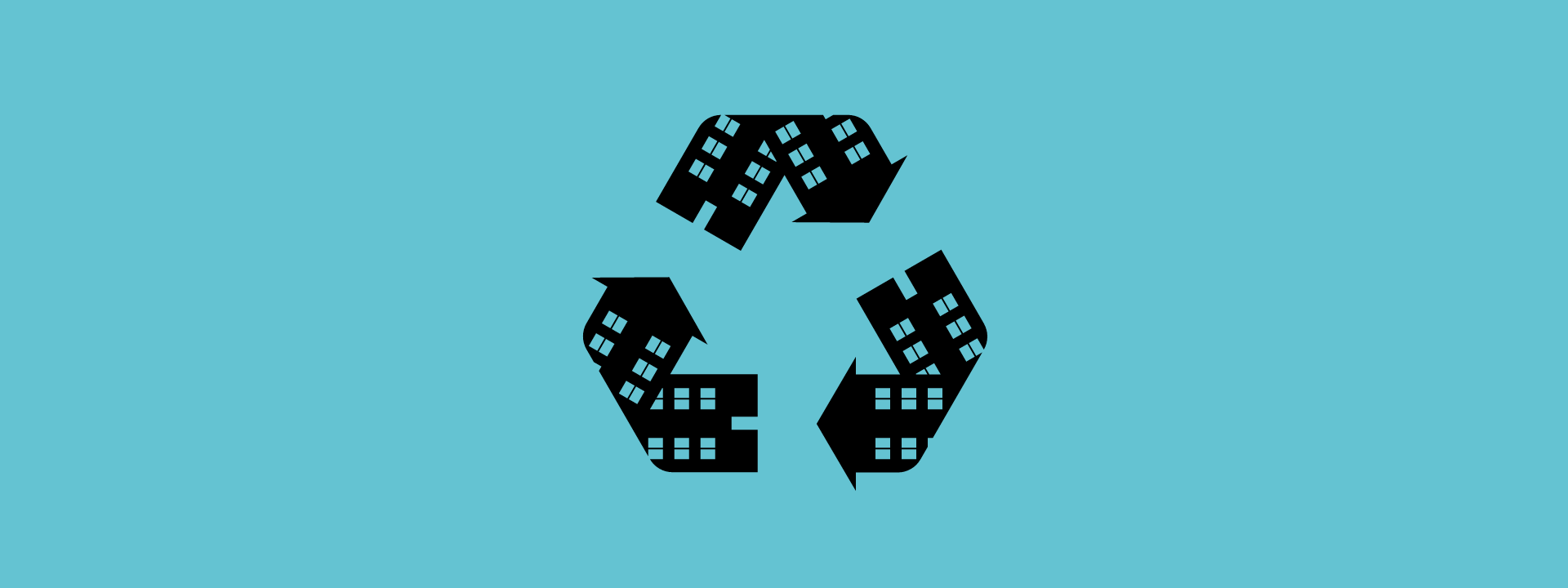 Mindsnacks-Schmuckbild: Häuserrecycling (Grafik: Annika Goepfrich / Studio Sosa)