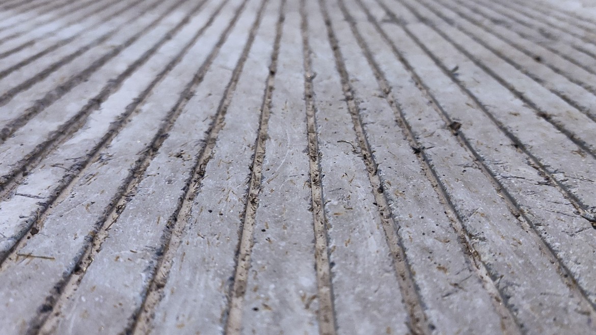 Rillenoberfläche Beton