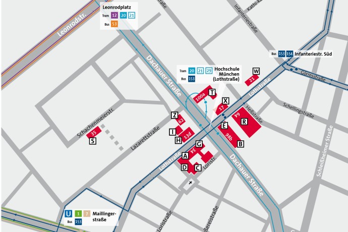 Lageplan Lothstraße