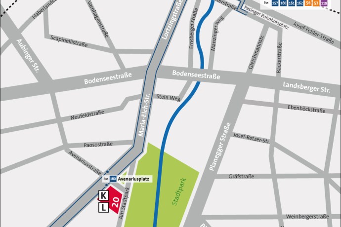 Lageplan Pasing