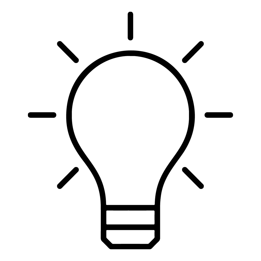 Piktogramm Glühbirne