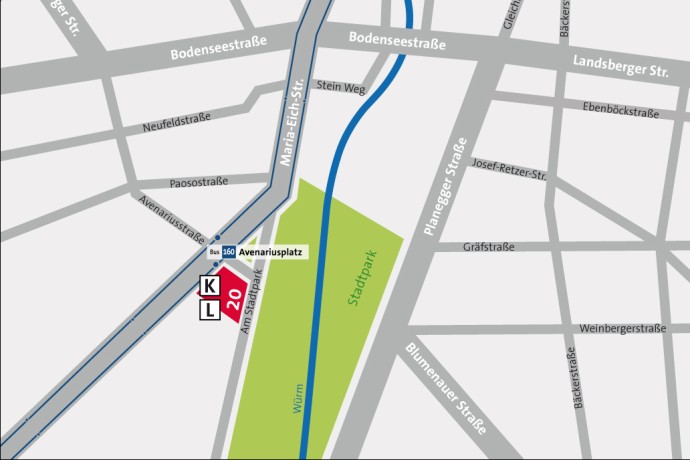 Lageplan Pasing