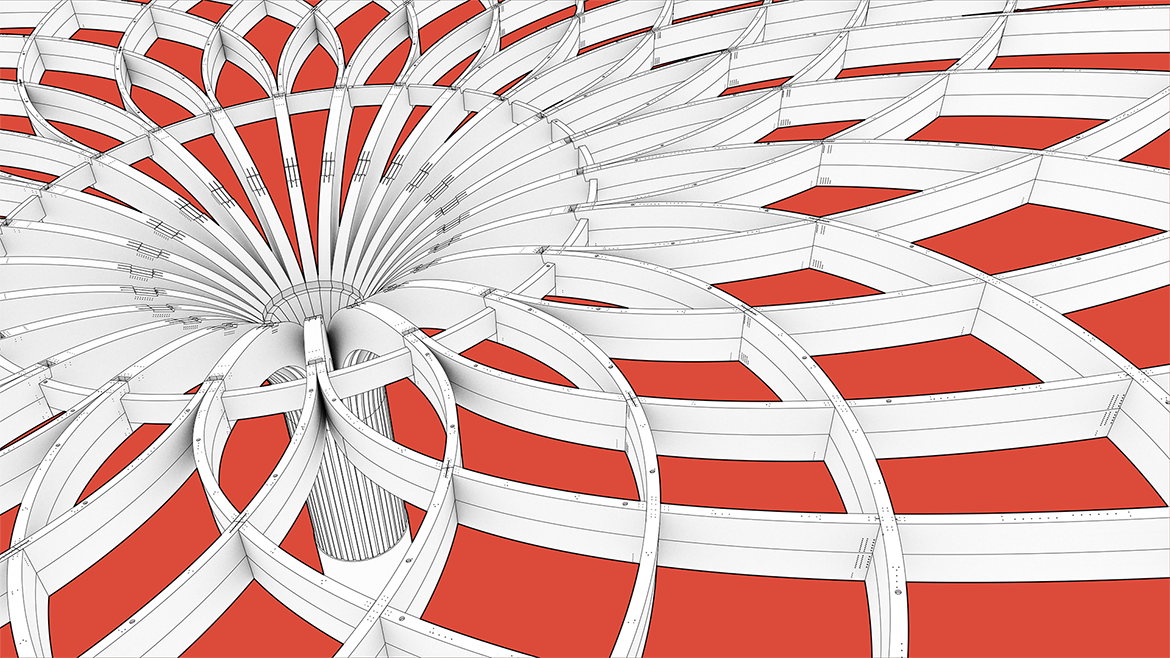 FWP2 - Parametric Design - Holztragstruktur Casino Venlo