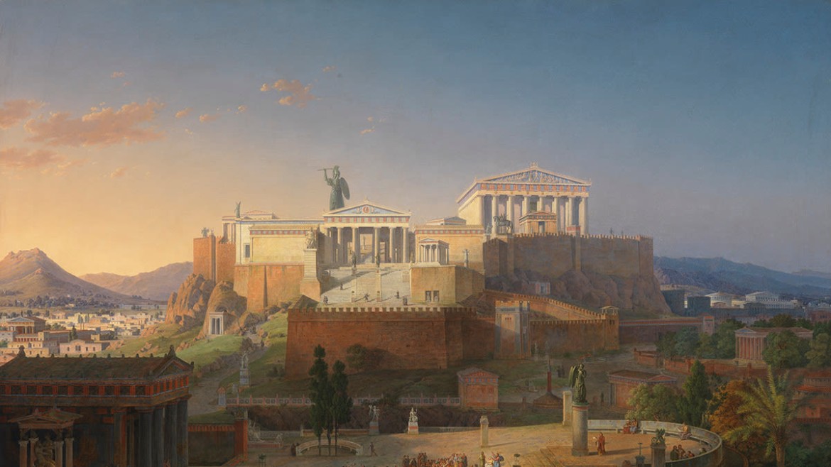 Leo von Klenze, Ideale Ansicht der Akropolis und des Areopag in Athens, 1846, MA Excursion