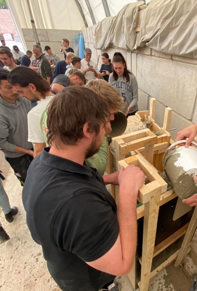 Betonprojekt in der Bayernkaserne - Hochschule München