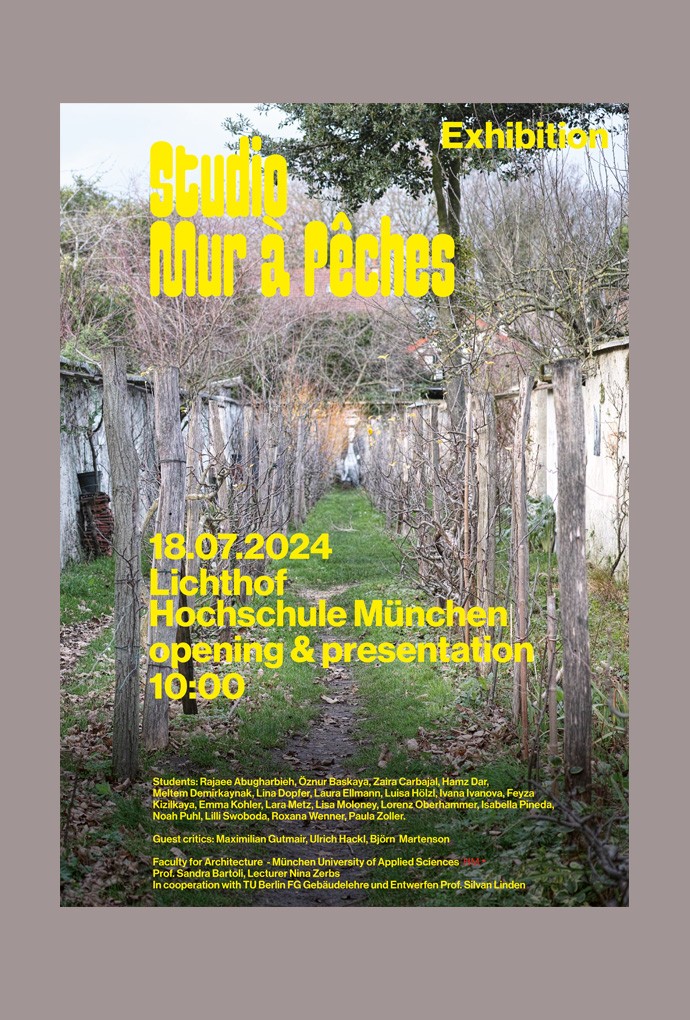 Studio_Mur_à_Peches (Copyright: Mur à Pêches in Montreuil, 2024 ©, Büros für Konstruktivismus) Studio_Mur_à_Peches