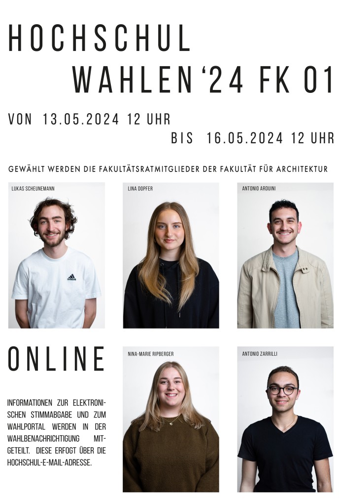 Wahlplakat Hochschulwahlen Fachschaft FK01
