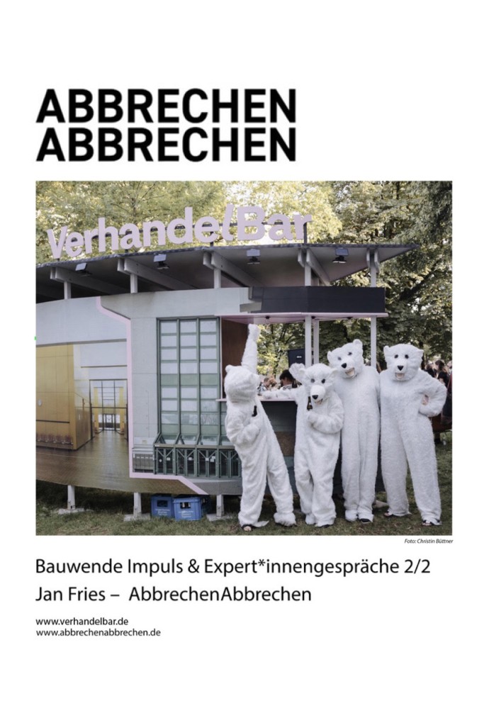 Vortrag Abbrechen von Jan Fries
