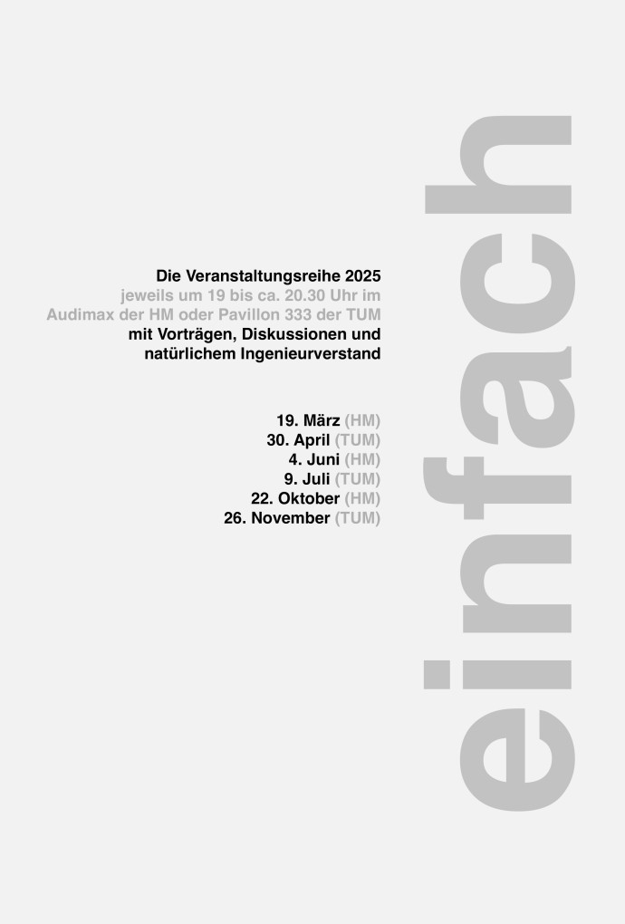 Vortragsreihe „bau einfach“