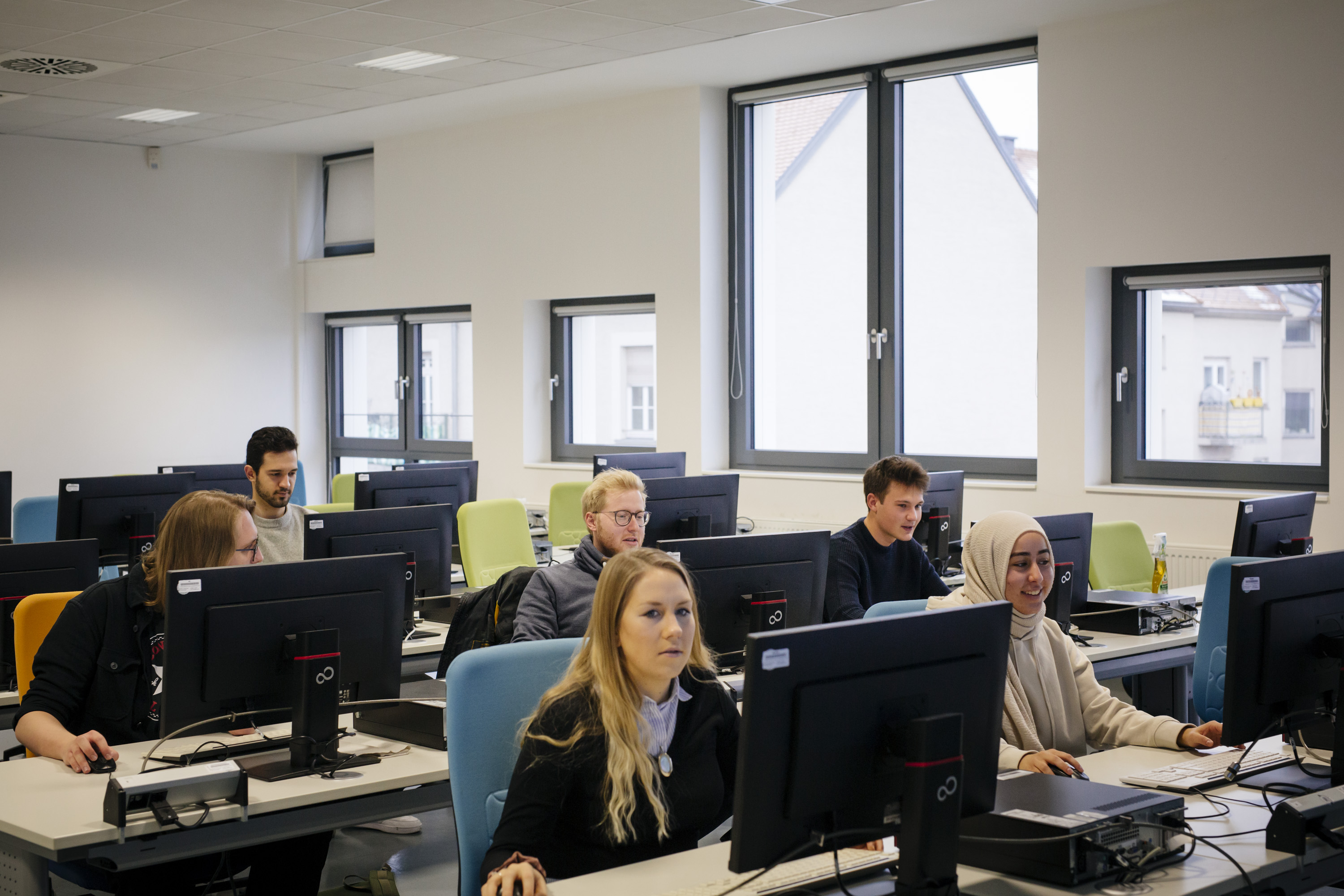 Studierende Technische Kommunikation im PC Pool