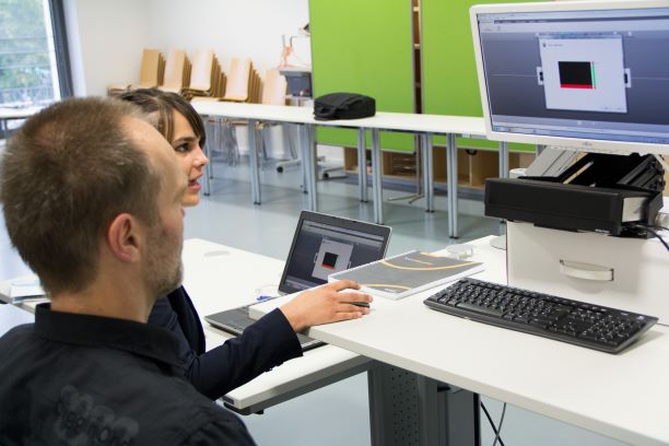 Studierende im Usability-Labor