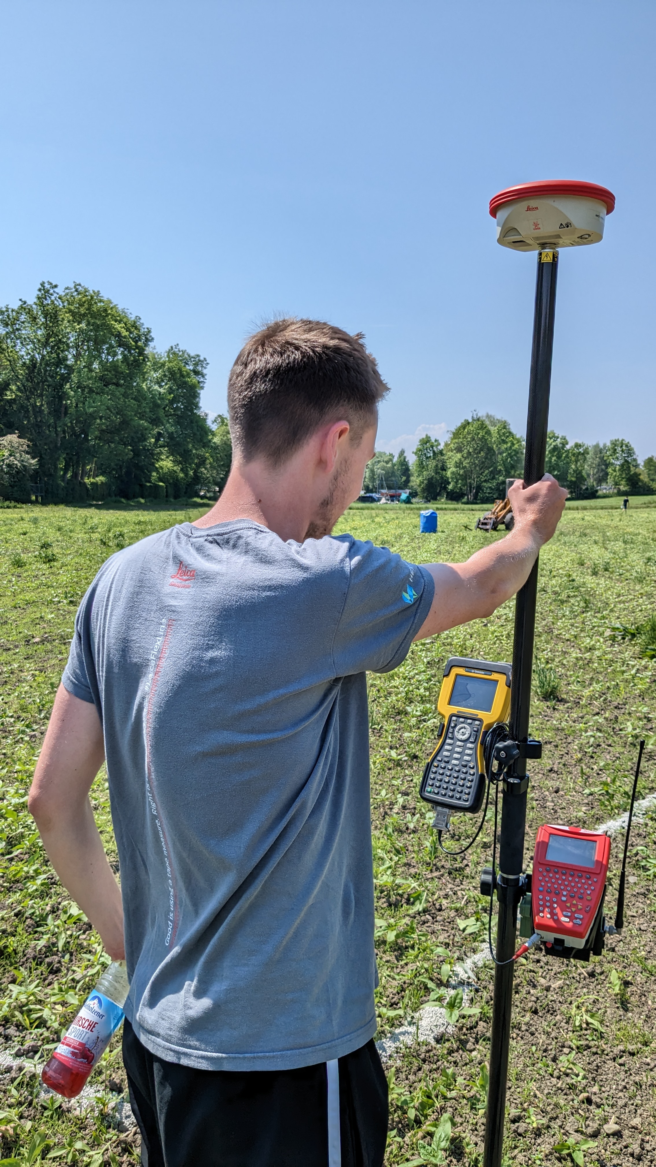 Student mit GNSS