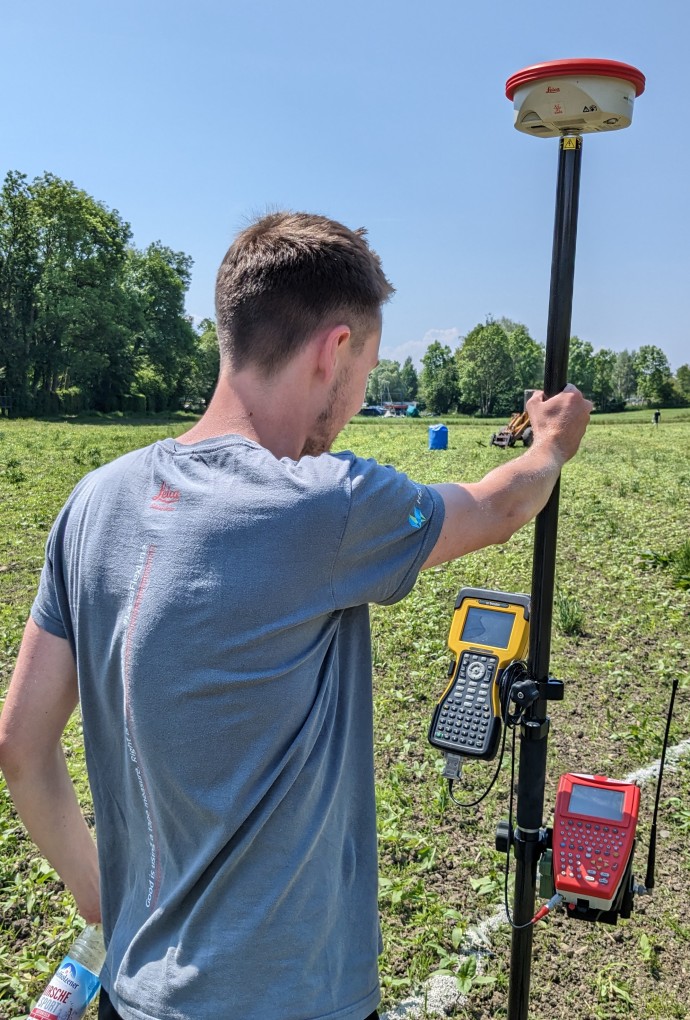 Student mit GNSS