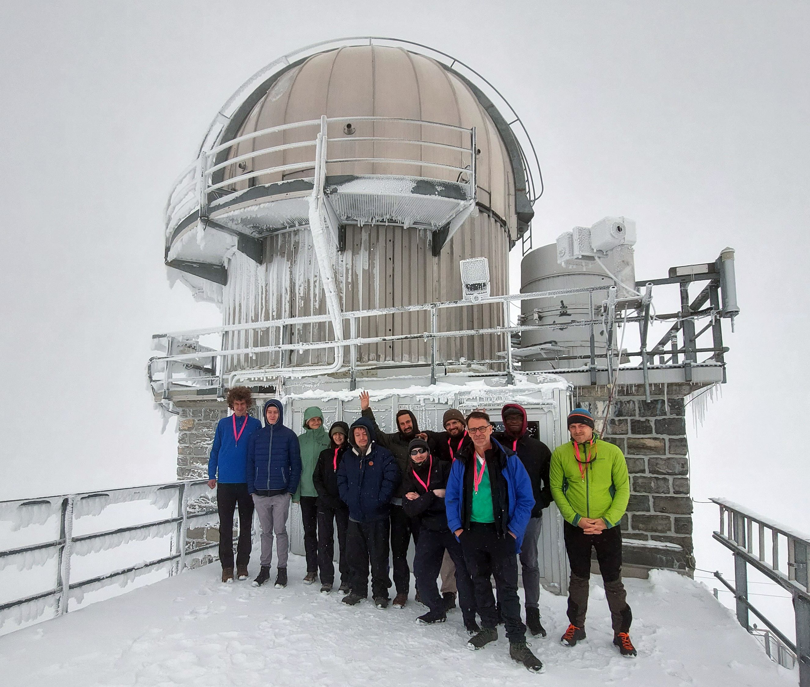 Gruppe im Schnee