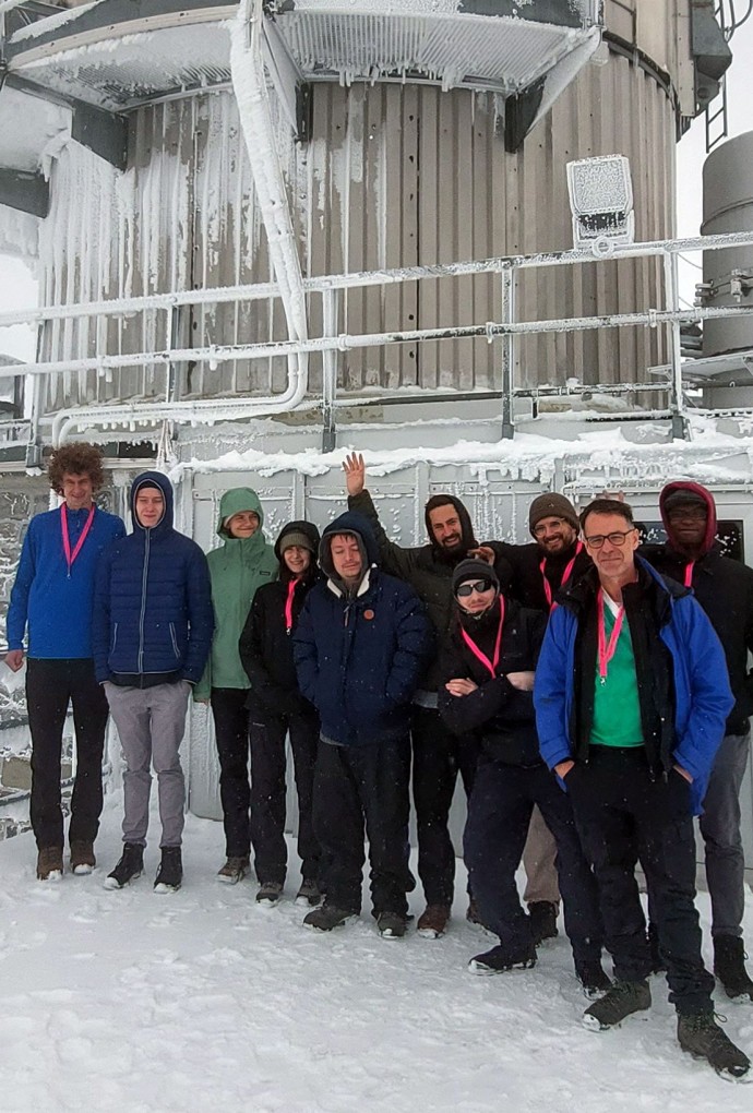 Gruppe im Schnee
