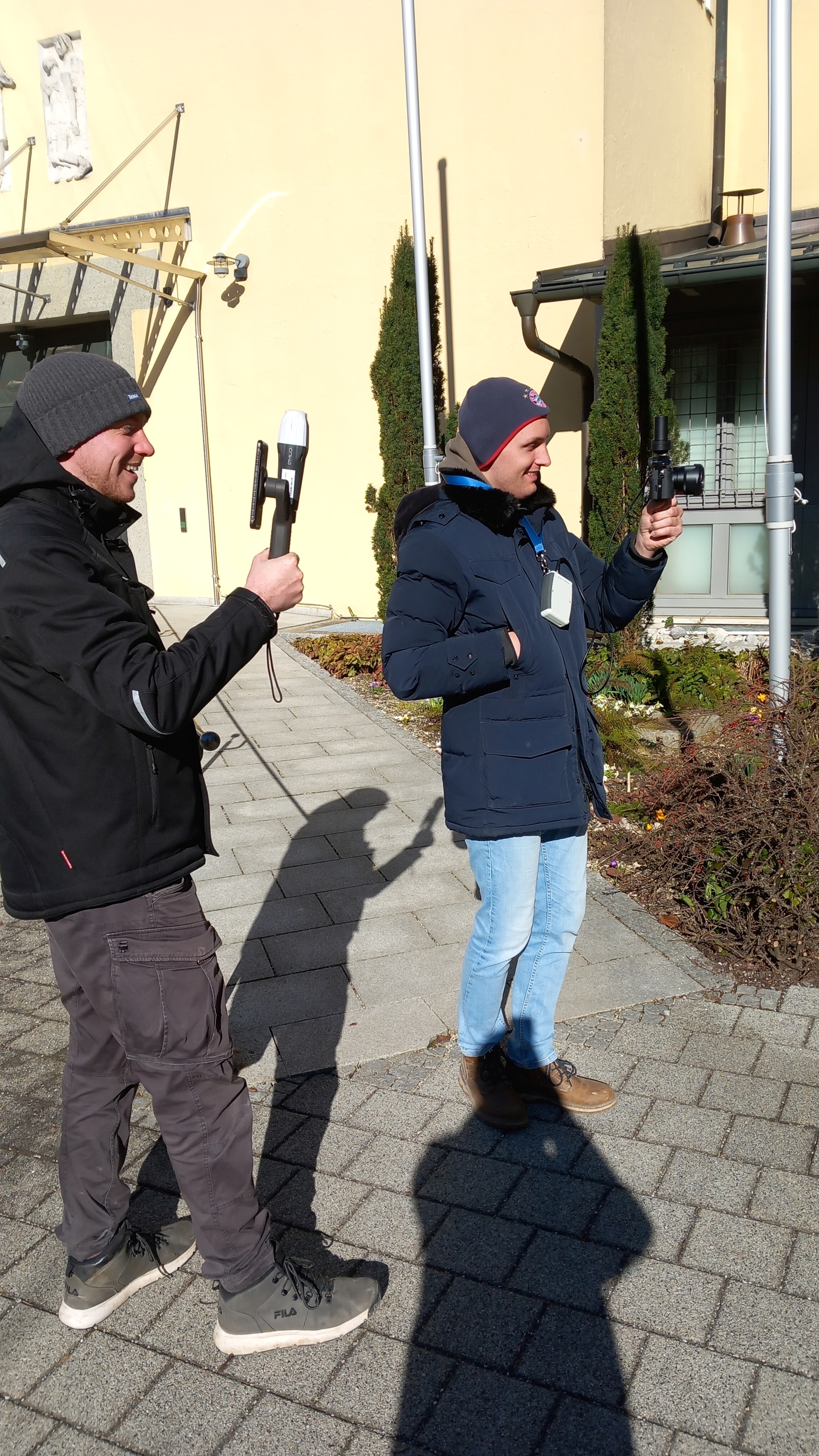 Studenten mit Kameras