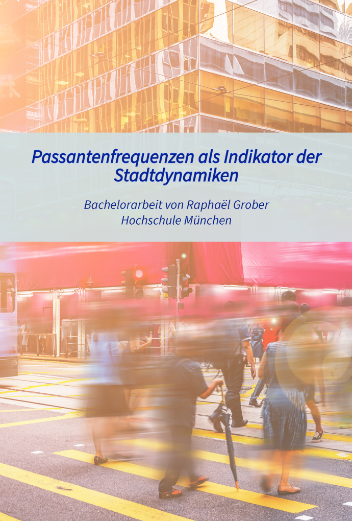 Passantenfrequenzen als Indikator der Stadtdynamiken (Abbildung: Raphaël Grober) Titelseite