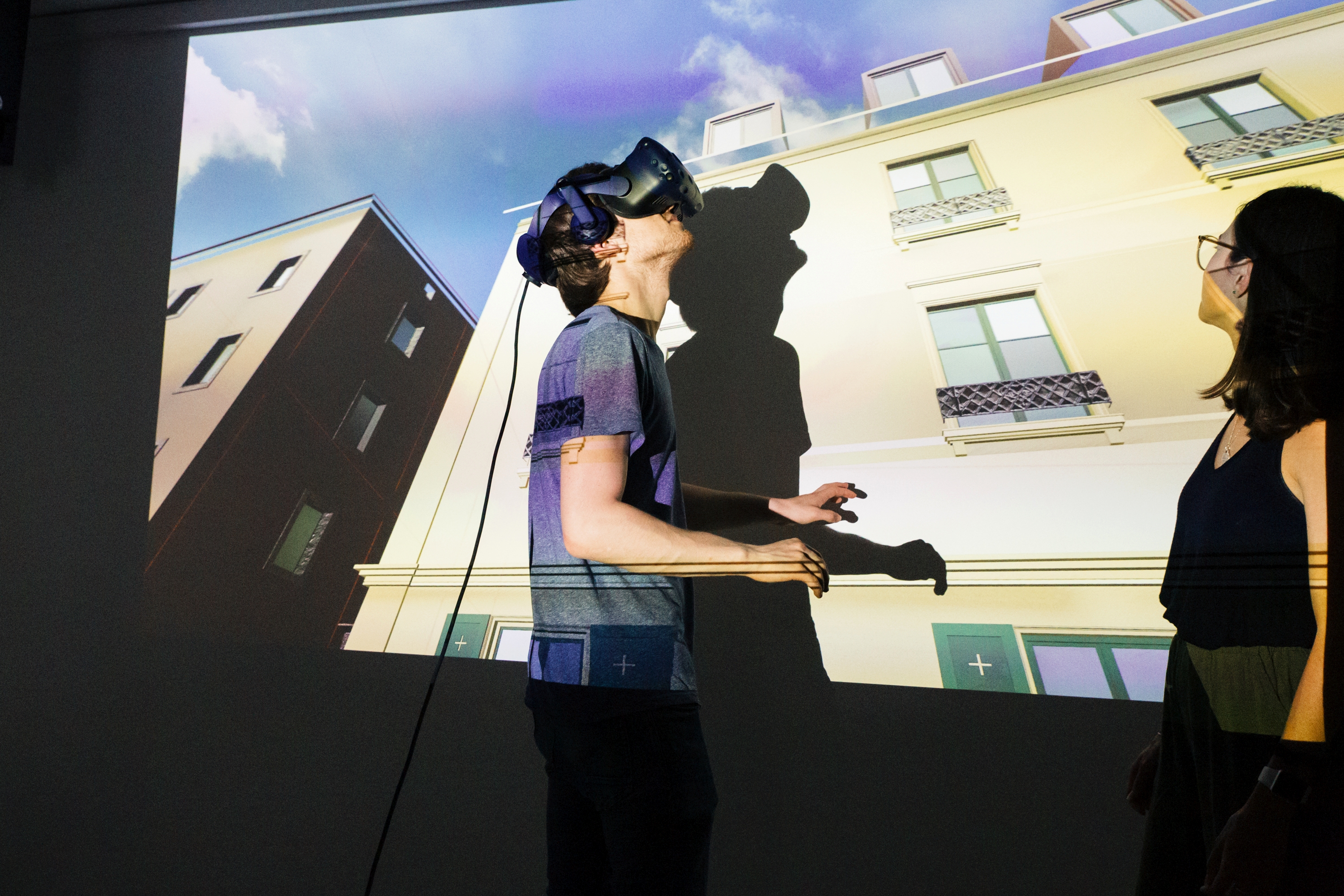 Studierende mit VR-Brillen
