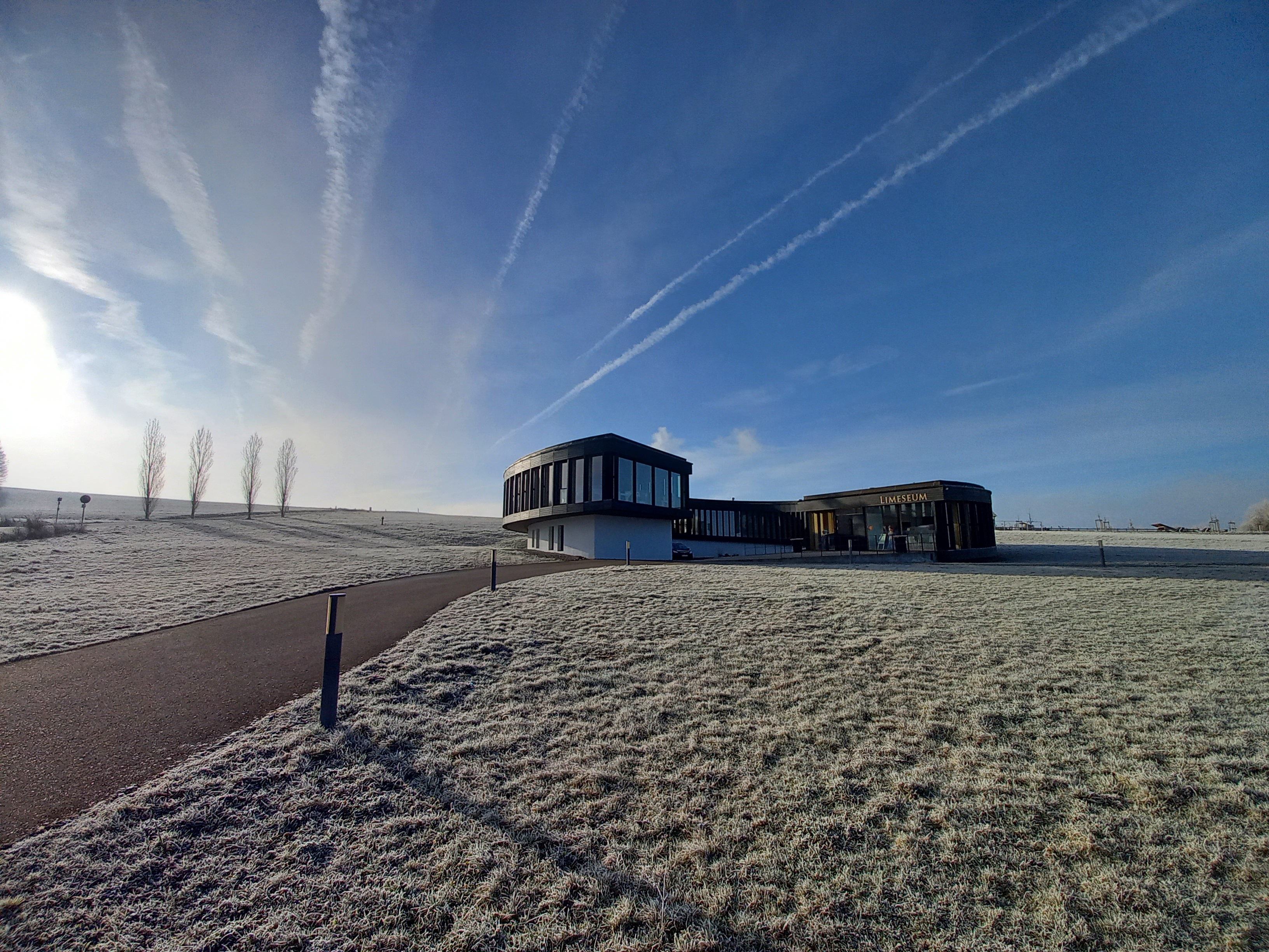 Foto mit Winterhimmel