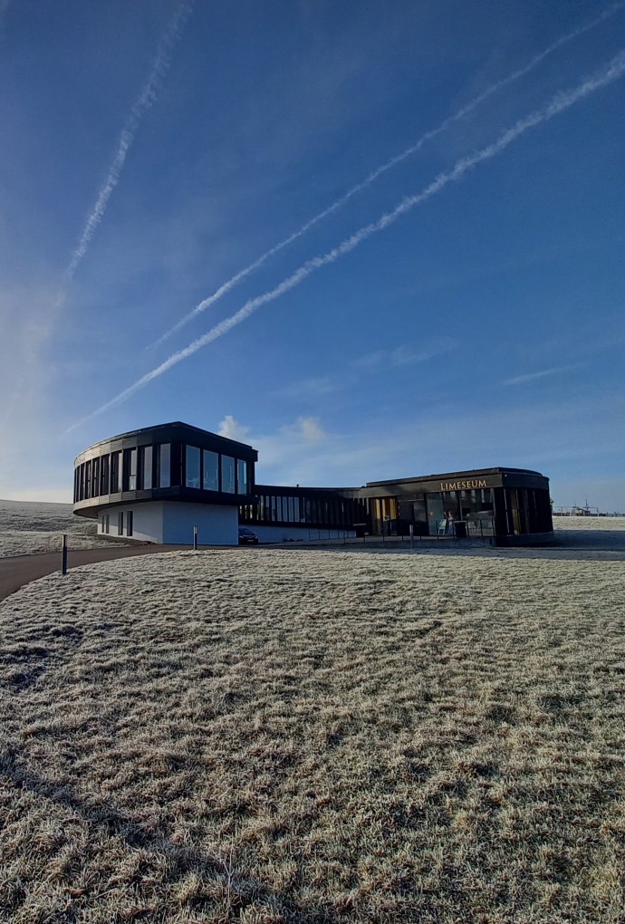 Foto mit Winterhimmel