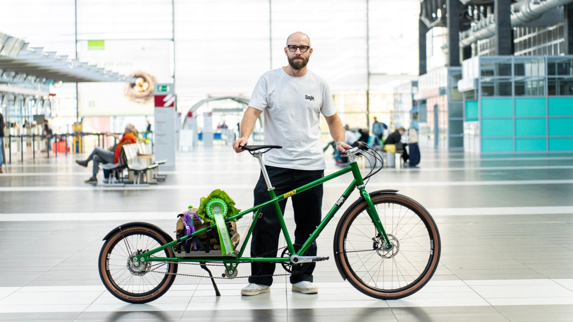 Auf den Bild ist der Fahrrad 