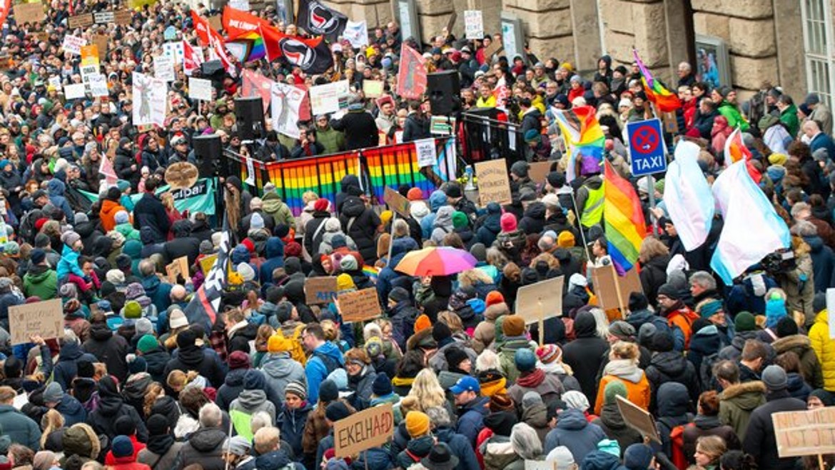 Bild zeigt eine Demonstration 