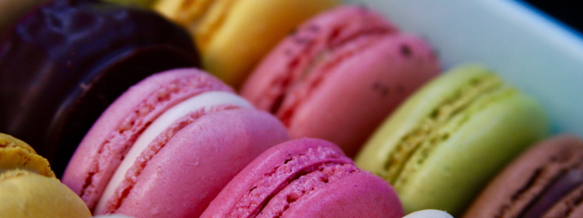 Foto bunter Macarons